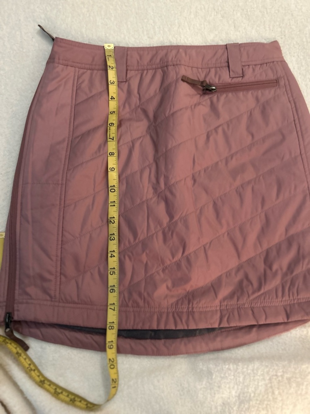 Skhoop Women's Quilted Sandy Short Skirt in Dusty Rose - Picture 14 of 16